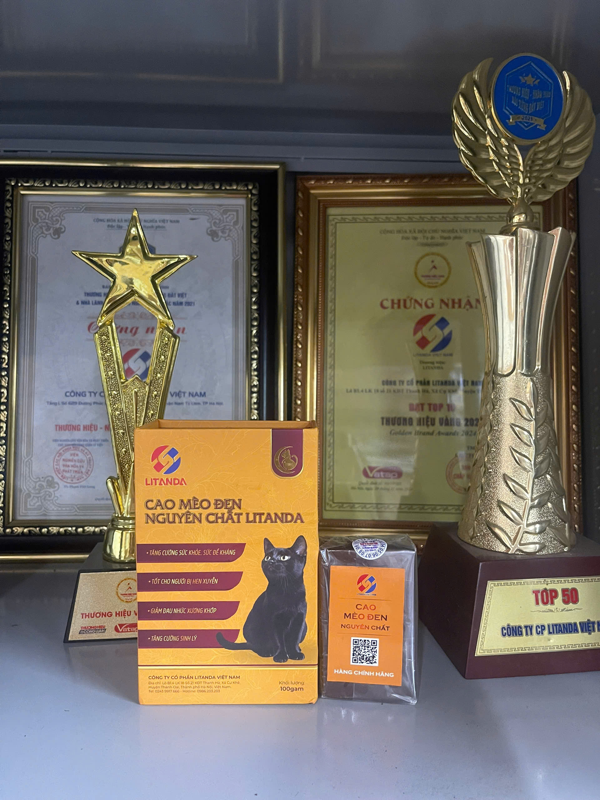 cao mèo đen litanda